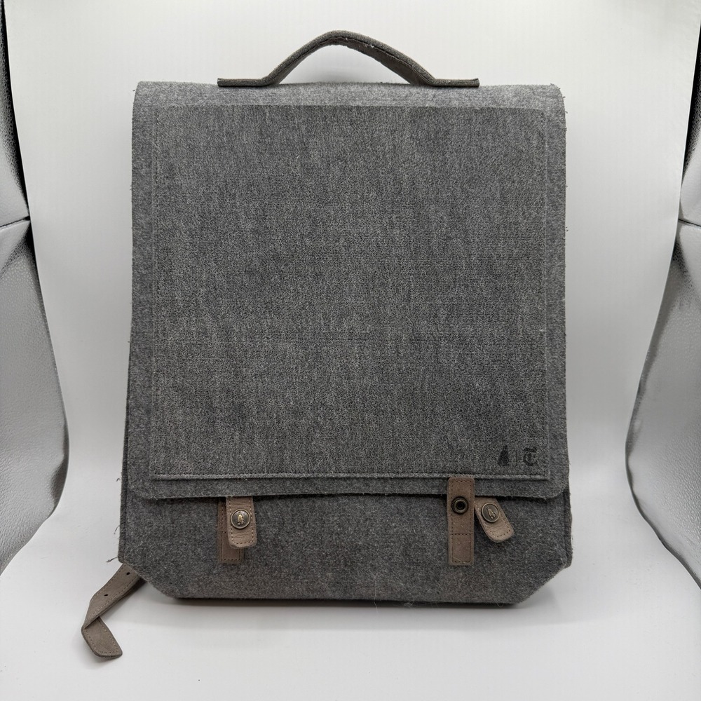 Mad Rabbit Kicking Tiger M.R.K.T. Backpack Gray New York Times Felt Laptop Bag